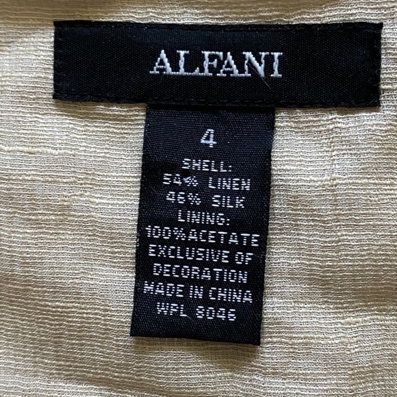 Alfani Linen Silk Pleated Midi Skirt Sz. 4 - Picture 6 of 7